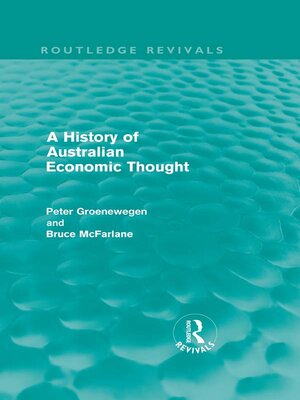 cover image of A History of Australian Economic Thought (Routledge Revivals)